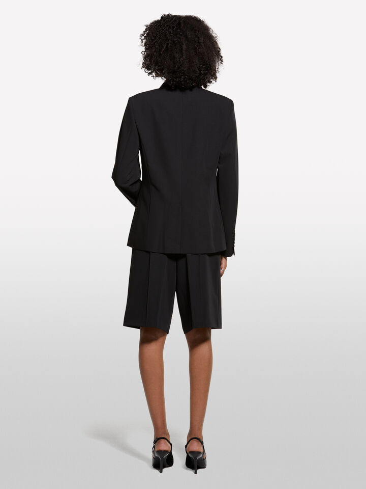 Black blazer with gold buttons - women's blazers - Black | Sisley image number 2